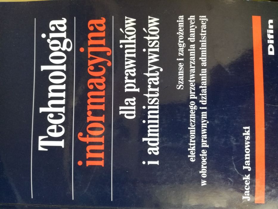 Technologia informacyjna dla prawników i administractywistów, Janowski
