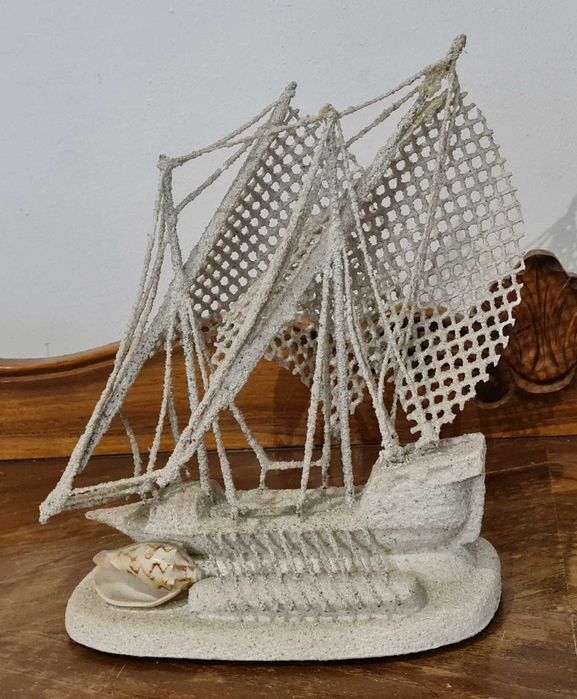 Barco decorativo areia