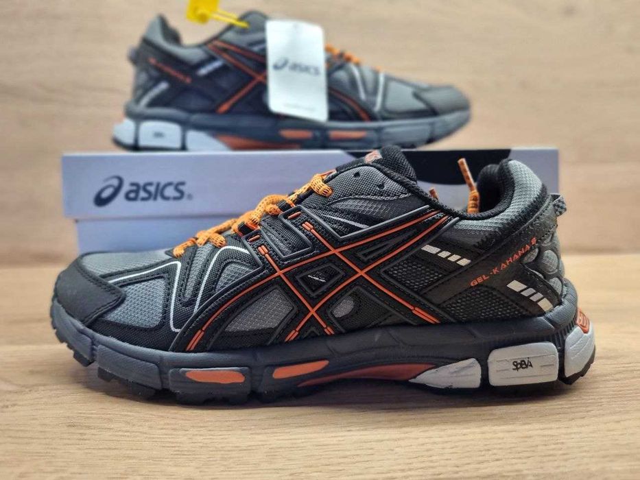 Знижка! Термо -21° Асікс Asics Gel-Kahana 8 Black Grey Orange Кросcовк