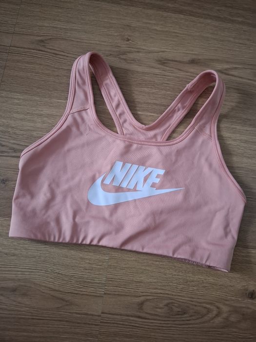 Brzoskwiniowy stanik sportowy nike