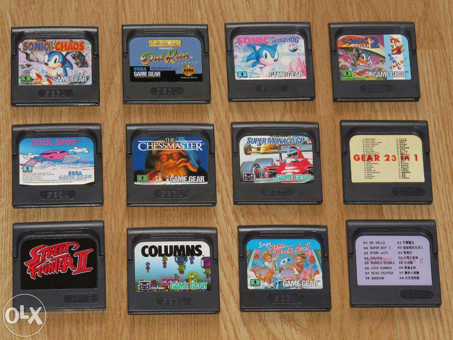 Game Gear: Consola, Jogos, manuais e Acessórios