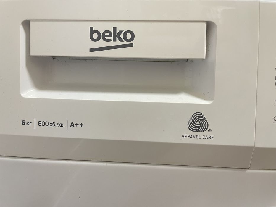 Пральна машина beko 6 кг вузька