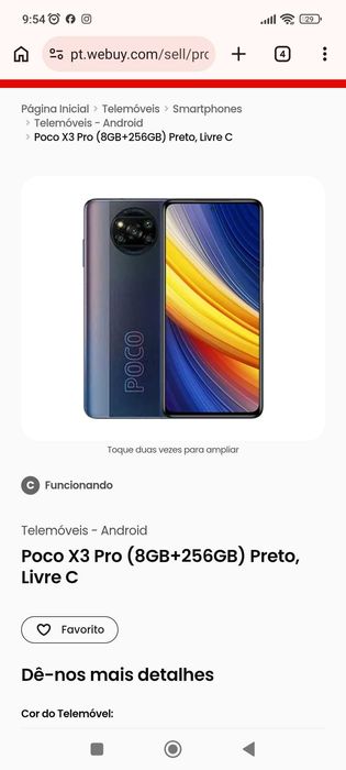 Xiaomi poço x3 pro