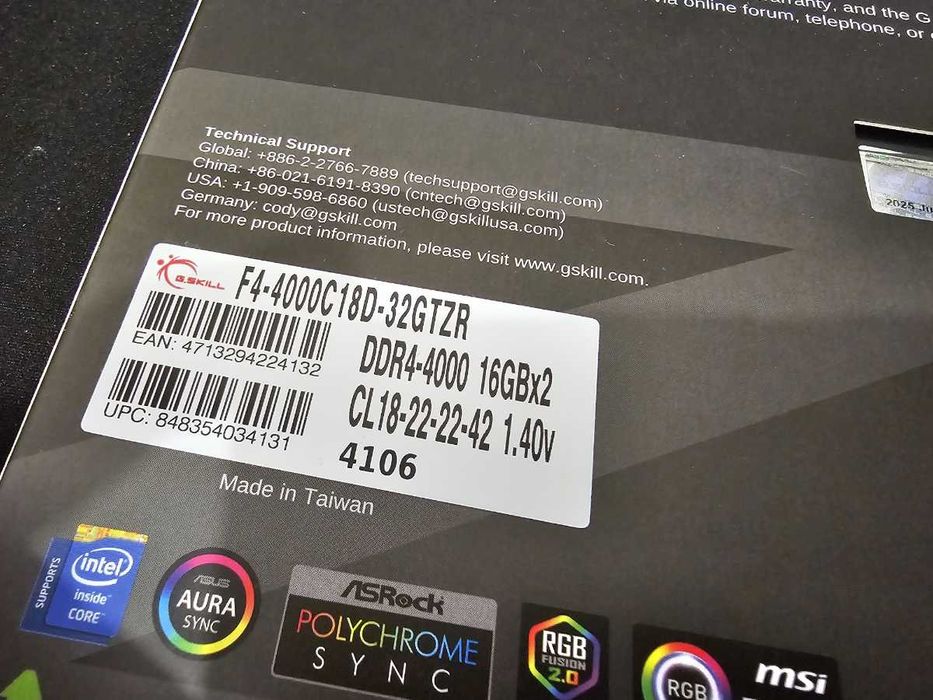 Płyta główna: MSI MEG Z490 ACE + 32GB G.Skill TridentZ RGB 4000MHz