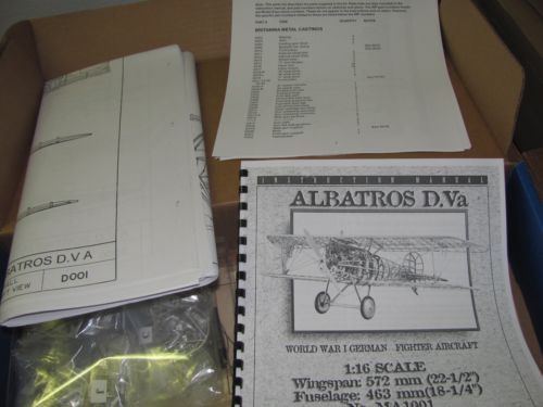 Kit Avião modelismo Albatros 1917 escala 1/16 da Model Airways