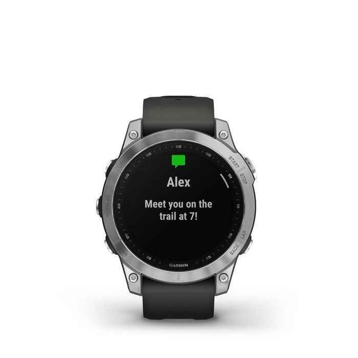 SMARTWATHCH GPS GARMIN FENIX 7 PRATEADO E BRACELETE CINZENTA