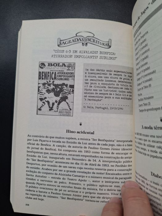 Livro Bíblia do Benfica – Luís Miguel Pereira, prefácio de Rui Costa, como novo