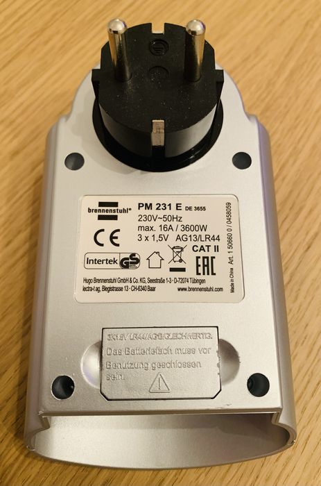 Medidor de (custo de) eletricidade NOVO da Brennenstuhl