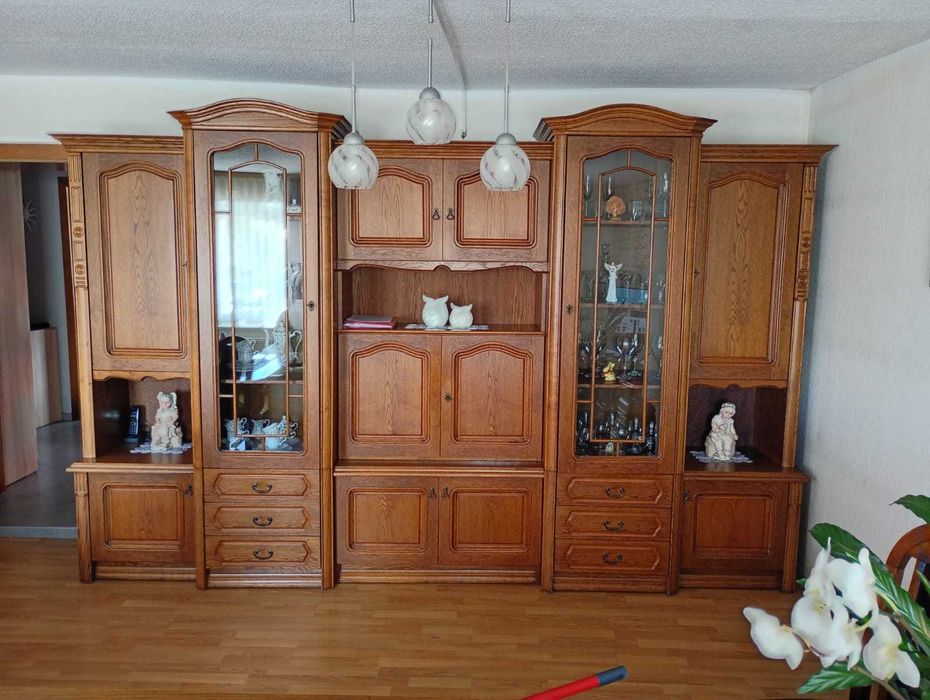 Kredens 360cm Dębowy - Rustikal  z litego drewna = OKAZYJNIE
