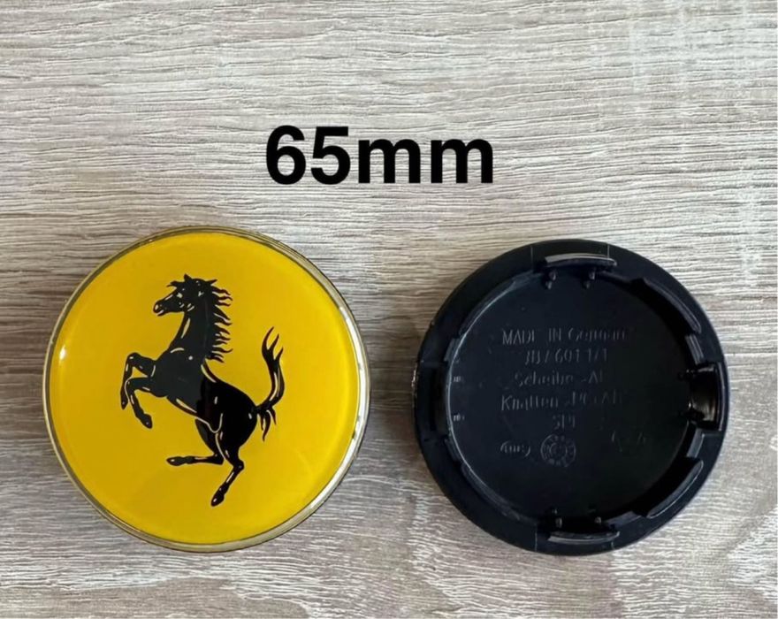 Conjunto de Centros Ferrari 56mm 60mm 65mm 68mm 75mm