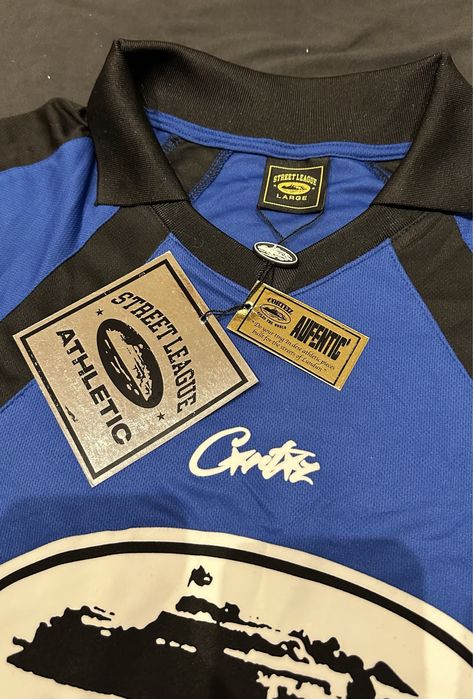 Corteiz Alcatraz Football Jersey Blue Matosinhos E Leça Da