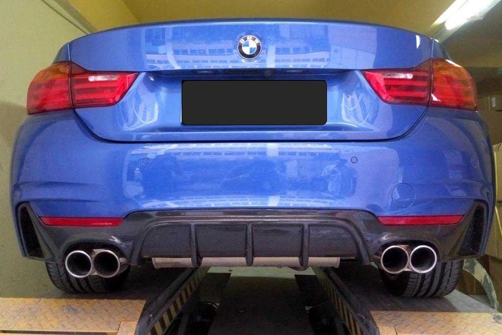 накладка диффузор заднего бампера карбон BMW F32 F33 F36 М Performance