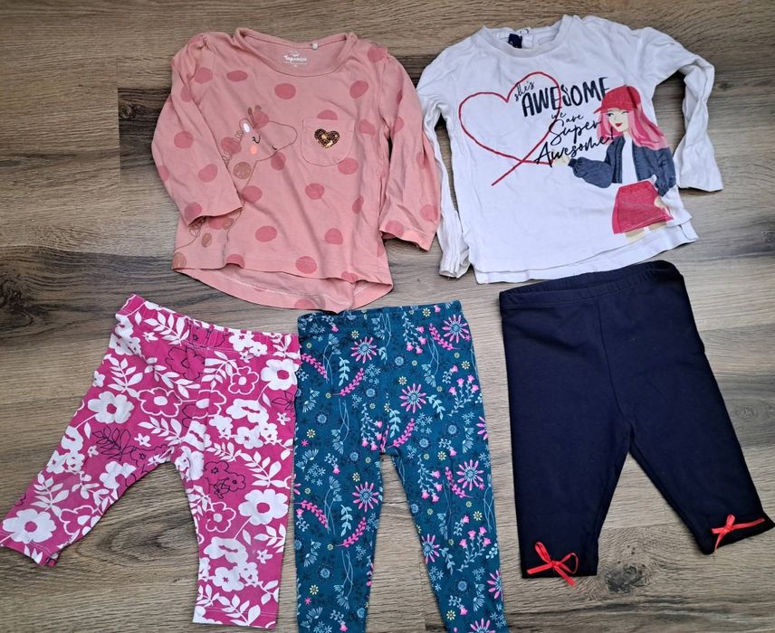 Лот одягу на дівчинку літо 74-80 розмір 20 речей