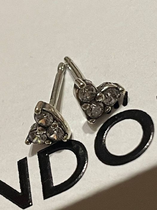 Серебряные сережки Pandora новые 925