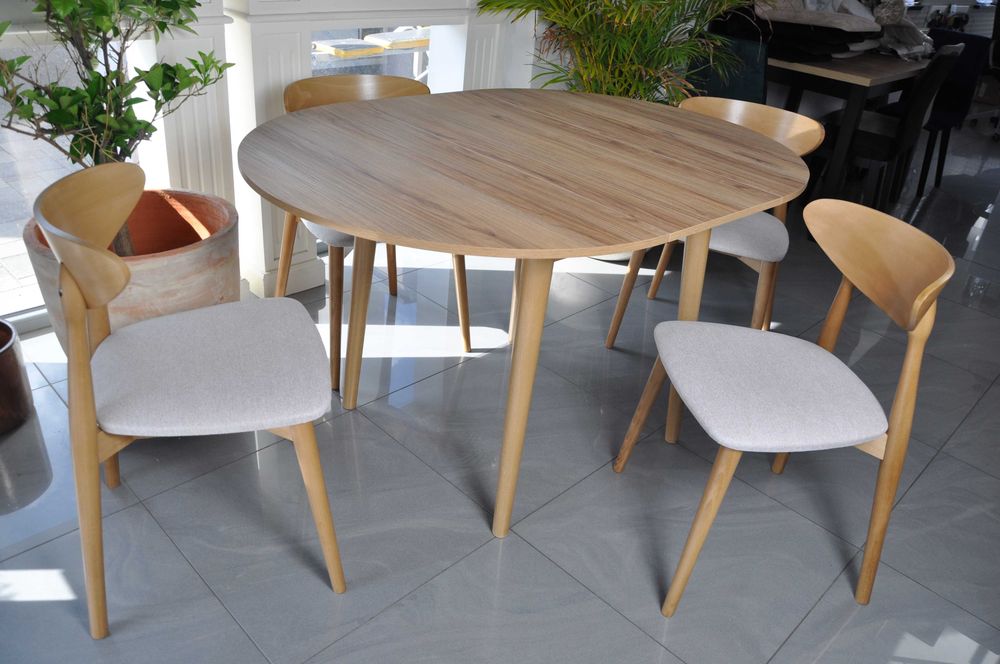 Zestaw 4 szt.Drewnianych Krzeseł Oslo