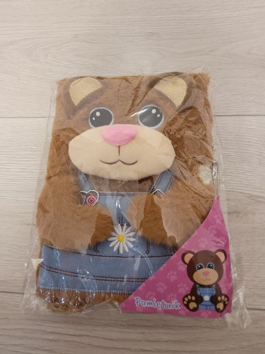 Pamiętnik z kłódką - Pluszowy Miś - A5 3D.