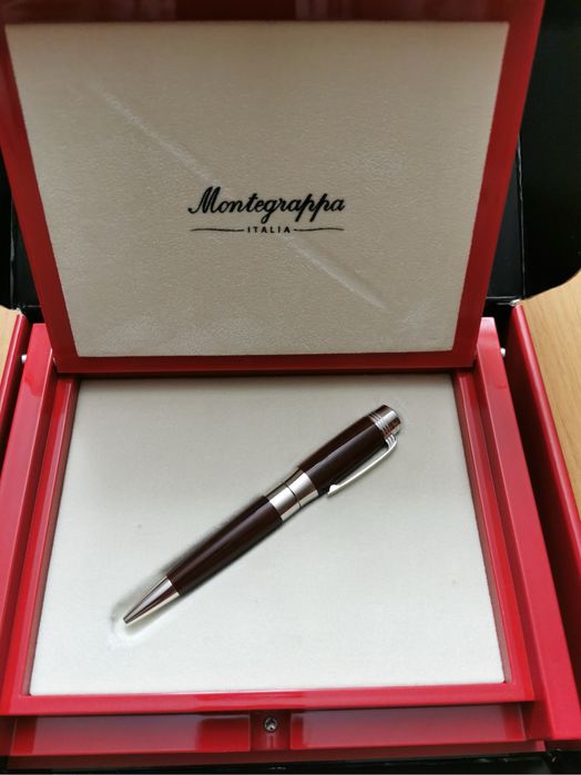 Caneta esferografica Montegrappa edição lda Stradivari (Resina Marrom)