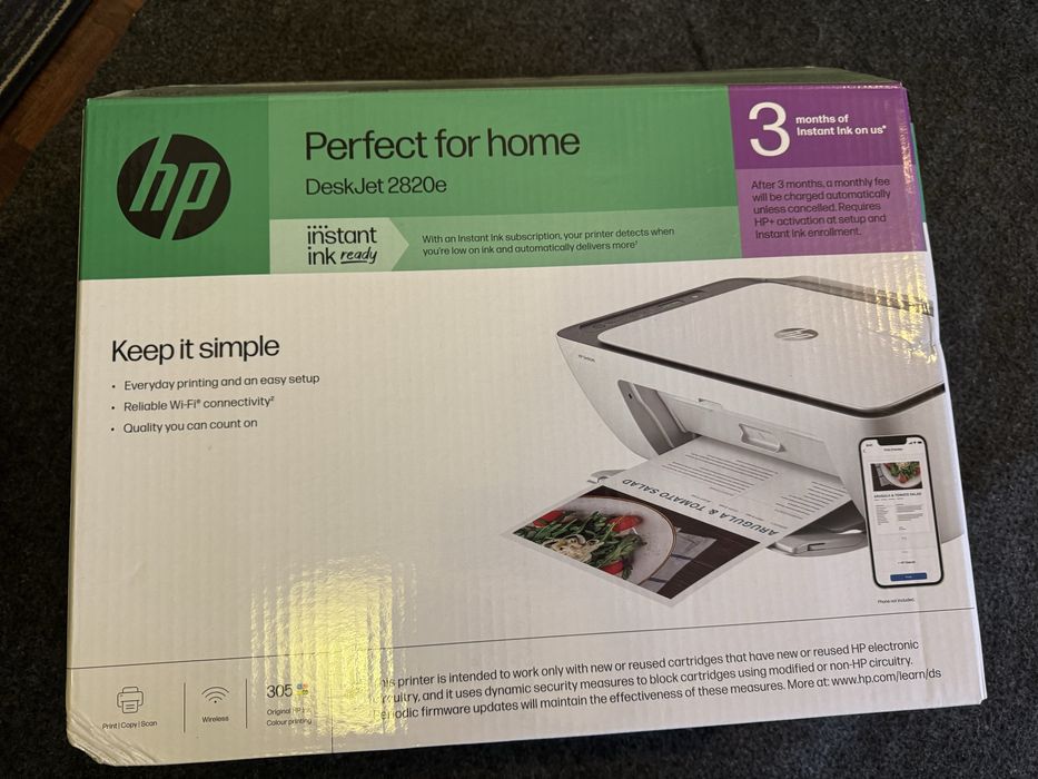 Impressora HP DeskJet 2820e Wi-Fi –  Nova