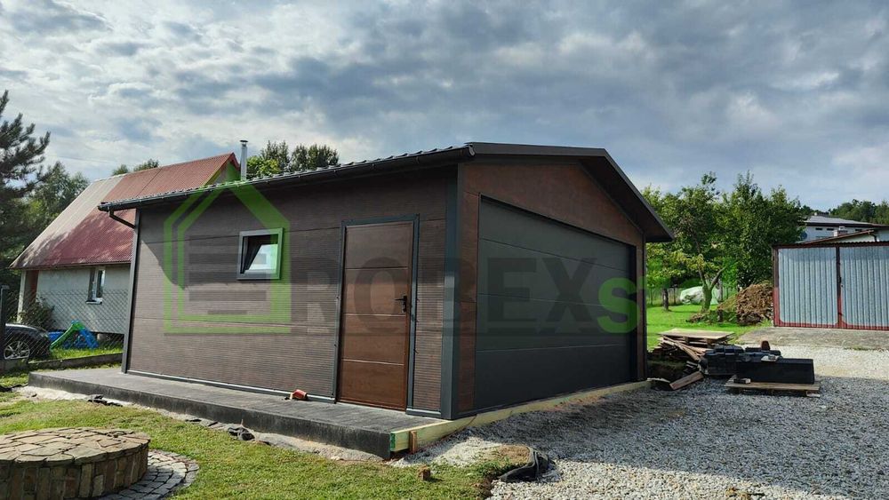 Garaż ocieplany z płyty warstwowej 6x5 PRODUCENT KAŻDY WYMIAR