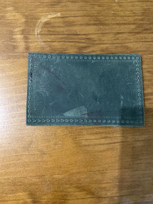 Carteira para cartão de crédito em pele genuína