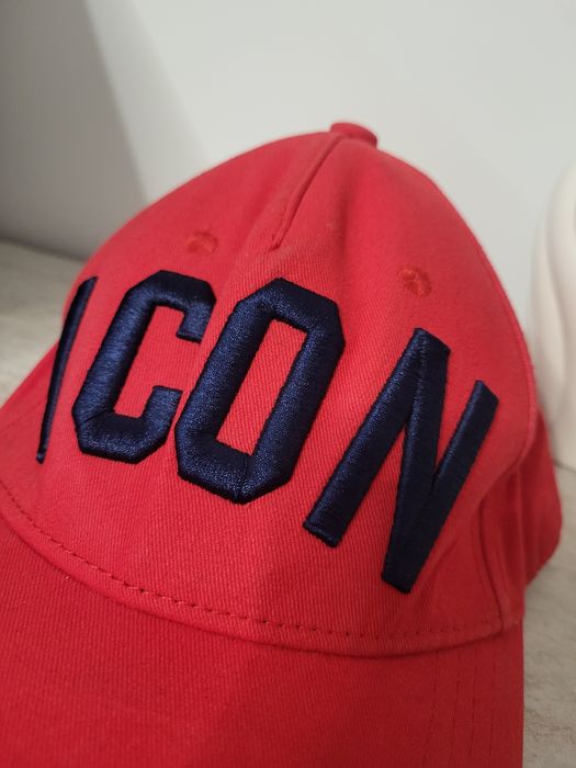 Icon dsqicon2 dsquared czapka nowa czerwona z daszkiem