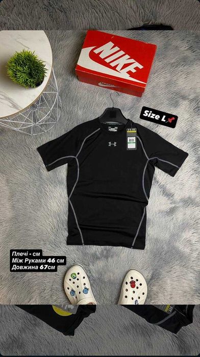 Продам мужская компрессионная футболка Under Armour new L розмір чорна