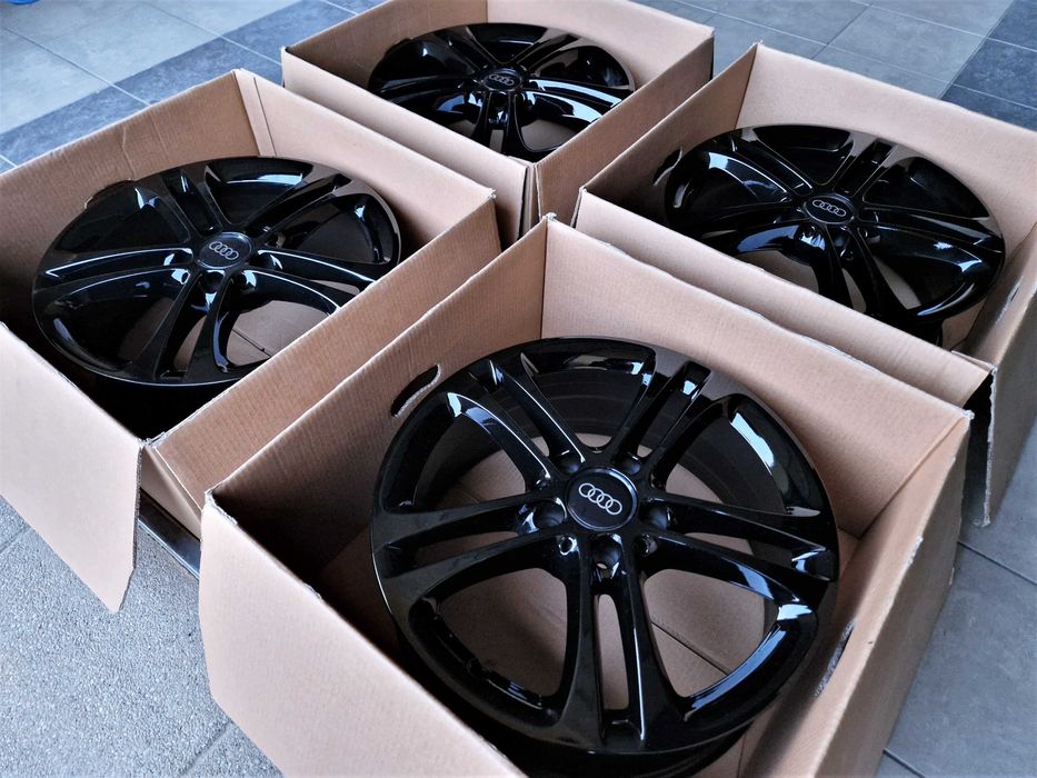Alufelgi 17 5x112 Audi A3 A4 Q2 Q3 Seat Leon Exeo Altea Czarne ! 806#