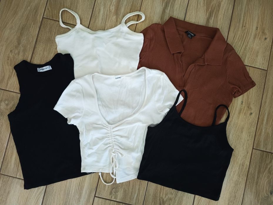 Zestaw topów, bluzeczek r. S/ M Fishbone, Monki , 4F