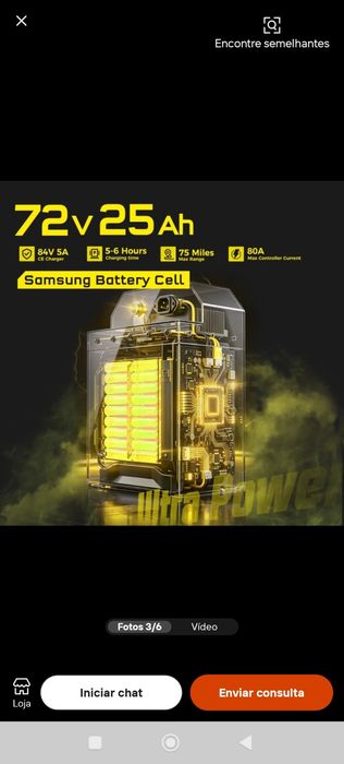 Mota elétrica 72v 7000w