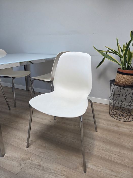 4 Krzesła biale SKALSTA IKEA, Poznań