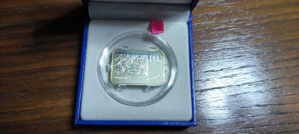 França, 1/4 euro 2008 - 'Edouard Manet' prata-NOVO PREÇO