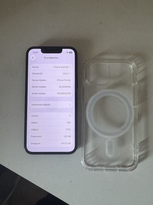 Iphone 13 mini stan idealny