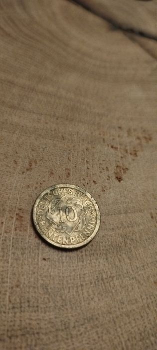 10 Rentenpfennig 1924 A – Republika Weimarska, Deutsches Reich