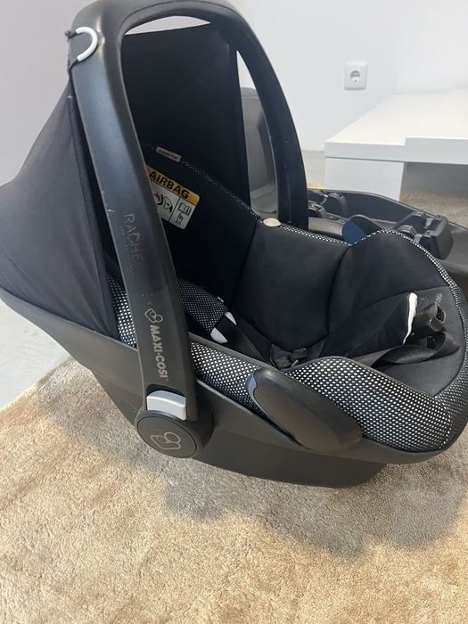 Cadeira auto grupo 0+ (ovo)  Maxi-Cosi Pebble Plus Rachel Zoe + Isofix