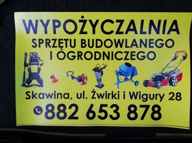 Wypożyczalnia sprzętu budowlanego skawina