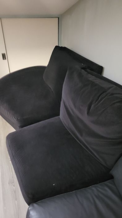 Sofá de sala (preto)  2 módulos