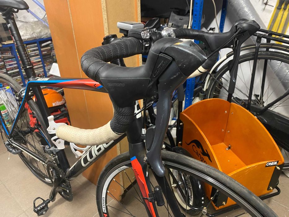 Rower szosowy CUBE PELOTON, rozm L, Alu+Carbon, 1 wł, stan BDB