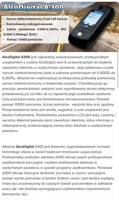 Alkomat AlcoDigital A-300