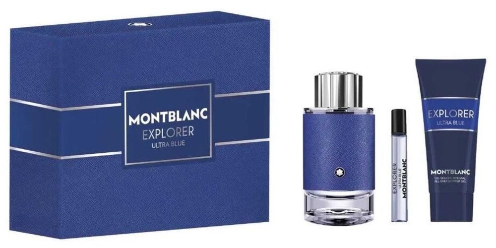 ZESTAW MONTBLANC EXPLORER ultra blue edp (100 ml + 7,5 ml + 100 ml)