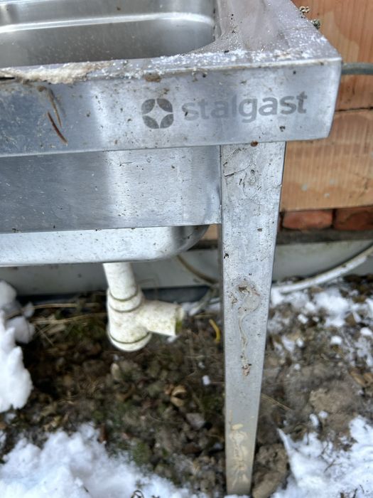 Umywalka gastronomiczna  80mm dwu komorowa