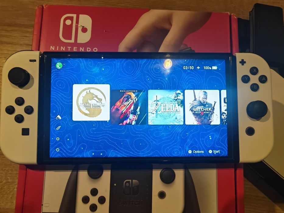 Konsola Nintendo Switch OLED przerobiona
