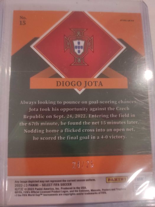 Card Diogo Jota seriada/25