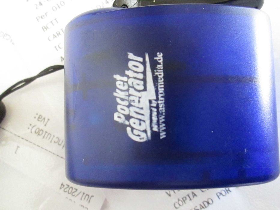 Carregador manual de telemóvel, de manivela, novo