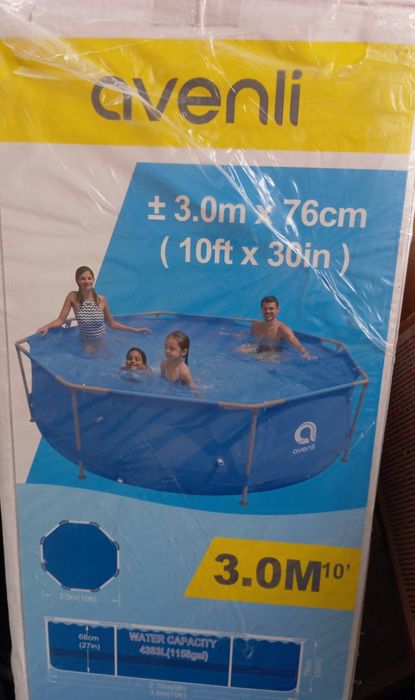 NOVA: Piscina Avenli com bomba e filtro - 3.0M/10' - 3.0Mx76cm