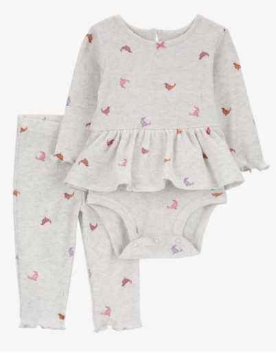 Комплект, костюм боді + лосини Carters для дівчинки 9м (74)
