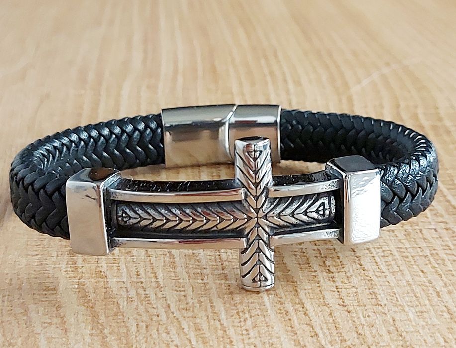 Bransoleta 21 cm stal chirurgiczna