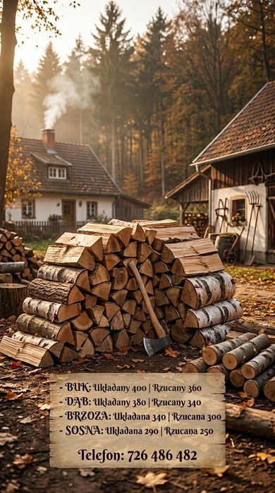 Drewno opałowe kominkowe