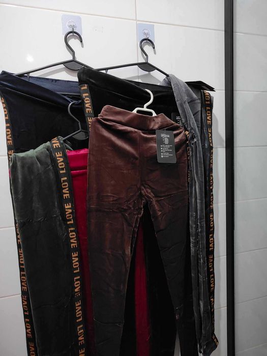 Legginsy oliwkowy 2/3xl, nowe Love