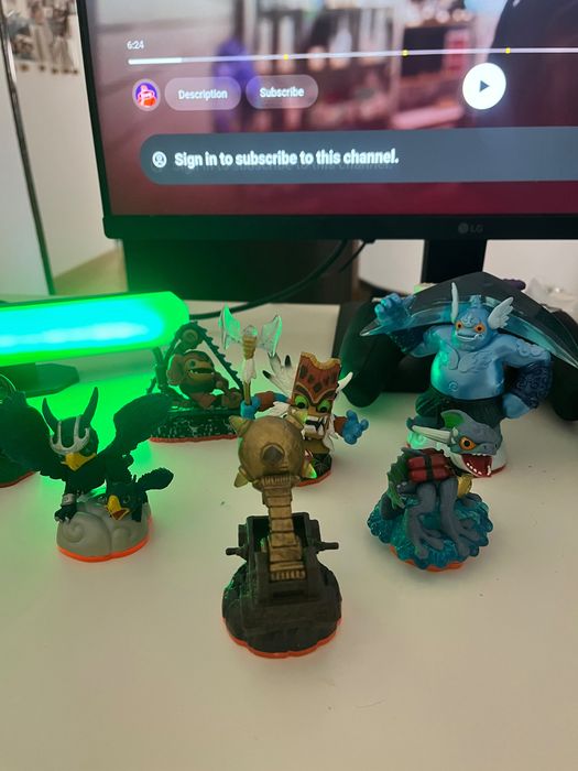 Vendo skylanders com uma Nintendo 2DS