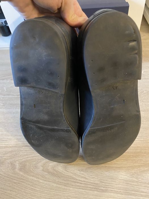 Buty męskie skórzane Ryłko 43 ciemny granat